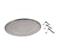 Dolvitrny Stainless Steel Steamer Rack - Round Multi-Size Steaming Tray with Three Detachable Feet for Pots, Pans & Roasting, 18-30 cm Diameter(24CM)