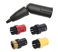 Dolvitrny Steam Turbo Brush Kit for Karcher SC-Series, Vibrating Cleaner Head for Crevice and Edge Cleaning, Hard Floor-Mop Accessory, Tile Grout Deep Cleaner(B)