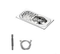 Dolvitrny Steel High Pressure Cup Washer Bar Counter with Drain Pan, Efficient Cleaning Tool Coffee Shops and Restaurants(Medium)