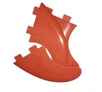 Dolvitrny Surfboard Fin Set with Wrench & Screws for Paddleboards and Surfboards - Nylon Caudal Fins for Enhanced Stability and Control, 3-Piece(orange)