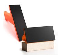 Dolvitrny Woodworking Push Block for Table Saw and Planer - ABS Safety Tool with Ergonomic Grip, Anti-Slip Texture, and High-Visibility Three-Color Design(Orange)