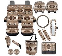 Dolyues 14-in-1 Boho Tribal Car Interior Accessories Full Set for Truck