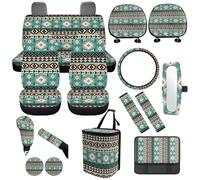 Dolyues 14-Piece Aztec Cute Car Accessories for Women Full Set Universal