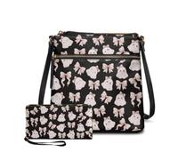 Dolyues 2 Piece Womens Leather Wallet and Purse Set