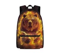 Dolyues Bear Backpack for Elementary Boys Lightweight Bookbag Age 8-10 Ergonomic Third Grade Back to School Bags for Kids Cool Hiking Rucksack Everyday Carry