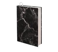 Dolyues Black Marble Book Sleeve Cover Reusable School Book Protector Stretchable Book Covers for Classroom Textbook Protection Office Supplies