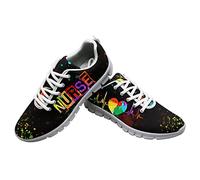 Dolyues Black Nurse Heartbeat 3D Full Print Athletic Shoes Womens Mesh Lace Up Sneakers Breathable