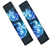 Dolyues Blue Sea Turtle Car Seat Belt Covers for Men Women, Safety Belt Strap Shoulder Pads Cover, All Season Universal Automotive Interior Accessories Protector Seatbelt Cushion-Black