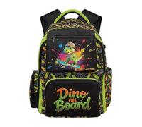 Dolyues Boys Dinosaur Backpack for School Bookbag Elementary Book Bags Ages 6-8 Ergonomic First Grade Backpacks for Kids Travel Outdoor Comfortable Carry