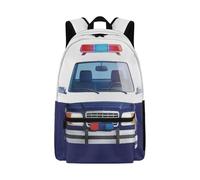 Dolyues Boys Police Car Backpacks Ages 6-8 Cool Elementary Bookbag Lightweight Boy 3rd Grade Back to School Book Bags for Kids Ergonomic Hiking Daypacks