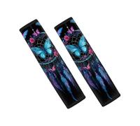 Dolyues Butterfly Car Accessories Womens Trendy Car Seatbelt Cover Dream Catcher Cars Decorations Interior for Truck SUV Bus Seatbelt Pad Lightweight