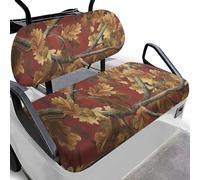Dolyues Camo Hunting Universal Golf Cart Seat Covers Leaf Branch Polyester All Season Comfort Golf Cart Seat Blanket Club Car Accessories Anti Slip