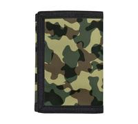 Dolyues Camouflage Trifold Wallet for Men, Kids Wallets for Boys, Green Purse Tri-Fold Wallet Kids Coin Purse with ID Window