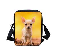 Dolyues Cute 3D Dog Chihuahua Print Casual Crossbody Bags with Coin Phone Pocket,Mini Messenger Bags Shoulder Bag for Women Girls