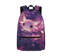 Dolyues Cute Axolotl Bookbag for Elementary Girl Third Grade Back to School Backpack for Kids Lightweight Backpacks 8-10 Years Old Ergonomic Hiking Daypacks