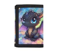 Dolyues Cute Dragon Wallet Credit Card Holder Wallet Travel Organizer Cash Pocket Purse for Teens Kids Boys Girls Unisex for Boys Girls Daily Use