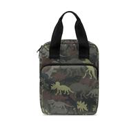 Dolyues Dinosaur Skeleton Bible Covers for Men Camouflage Bible Bag Bible Book Carrying Case with Pockets, Zipper Church Tote Bible Case for Study Bible Protective Bag for Boys