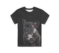 Dolyues French Bulldog Funny Design Boys Girls T-Shirts Casual Summer Short Sleeve Children T Shirts School Tee Shirt