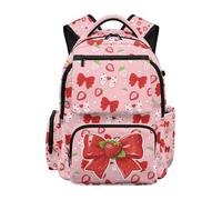 Dolyues Girl Bow Backpack Ages 8-10 2nd Grade Kawaii Back to School Book Bags for Elementary Kids Ergonomic Travel Backpacks Comfortable Everyday Carry