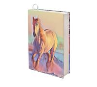 Dolyues Rainbow Horse Book Covers School Book Protector Stretchable Book Sleeve Covers for Paperbacks Hardcover Textbooks up to 9" x 11"