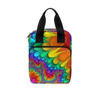 Dolyues Tie Dye Bible Cover Case for Women Men Bible Bag with Pockets for Standard Size Study Bible, Rainbow Bible Book Carrier Bible Case Carrying Church Bag for Bible Study