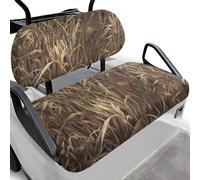 Dolyues Universal Camo Hunting Golf Cart Seat Covers All Season Comfort Leaf Golf Cart Towel Seat Covers Club Car Accessories Stays in Place Easy Installation