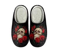 Dolyues Warm Cotton Slippers Casual House Slipper for Bedroom Bathroom Garden Non Slip Shoes