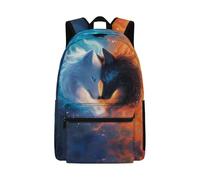 Dolyues Wolf Back to School Backpack for Elementary Boys Cool Boy Third Grade Bookbag Ergonomic Book Bags for Kids Age 8-10 Lightweight Travel Daypack