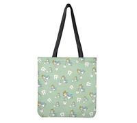 Dolyues Women Canvas Tote Bags with Pocket Large Capacity Reusable Grocery Bags