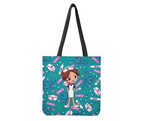 Dolyues Women Canvas Tote Bags with Pocket Large Capacity Reusable Grocery Bags