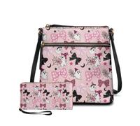 Dolyues Womens Bow Ghost Purses and Wallets Set 2 Piece