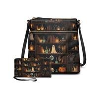 Dolyues Women's Leather Medium Size Purse and Wallet Set 2 Piece