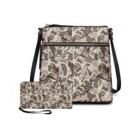 Dolyues Womens Leather Purse and Wallet Set Crossbody Camouflage