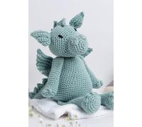 Dom The Dragon Crochet Kit - Cotton Collection Wool Couture Mint One Size