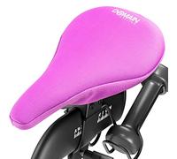 Domain Cycling Gel Bike Seat Cushion- Secure Peloton Fit for Smooth Stable Rides- Non-Slip Bicycle Seat Cushion for Exercise Bikes, Padded Bike Cushion Seat Cover for Men or Women Comfort