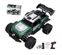 Domary 1/14 RC Car 30KM/H High Speed Remote Control Off Road Vehicle with LED Lights 2.4GHz Full Proportional for Racing on Multiple Terrains (Green)