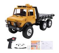 Domary 1:18 RC Off-Road Truck, 6WD All Terrain Remote Control Car with LED Lights, for Outdoor Adventure with High Speed and Long Battery Life (Yellow)