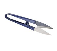 Domary 12Pcs U-Shaped Scissors with Spring Mechanism, Steel Thread Clippers for Sewing and Embroidery, Convenient Mini Cutting Tools, 105mm Long