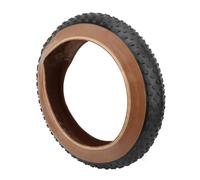 Domary 20x4 Inch Bike Tire Folding Bike Tires Snowmobile Replacement Rubber Foldable Bicycle Tire for All Terrain Riding Durable Puncture Lightweight Design (Black Yellow)