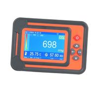 Domary 3 in 1 Detector CO2 Monitor Gas Analyzer Digital 9999PPM Air Quality Meter For Home Office Kitchen Bedroom (Orange)