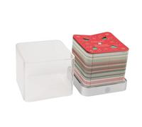 Domary 3D Memo Pad Xmas Tree House Paper Carving Art Notepad with 2026 Calendar Desk Ornament