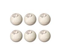 Domary 6pcs Laundry Wool Dryer Balls Natural Fabric Softener Reduce Wrinkles Save Drying Time White for All Clothing Types