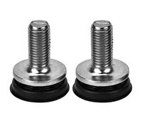 Domary 6Pcs Waterproof Square Hole Center Shaft Crank Screw Bicycle Accessory High Strength Anti Rust Steel Bike Crank Bolts for Mountain Bike and Road 2.6x2.1cm