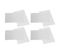 Domary Aluminum Business Card Blanks Lightweight Sturdy Portable Metal Business Cards Elegant Identity Portable Size (Silver)