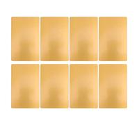 Domary Aluminum Business Card Blanks Lightweight Sturdy Portable Metal Business Cards Elegant Identity Portable Size (Gold)