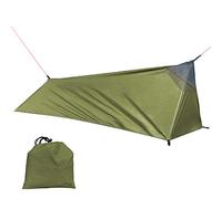 Domary Backpacking Tent Outdoor Camping Lightweight Single Person Tent with Net Water Breathable Polyester Fiber Oxford Cloth Blue Grey Green 220 X 70 X 60cm for Hiking Mountaineering