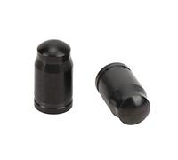 Domary Bicycle Air Nozzle Cap Alloy Mechanical Property Bike Tire American Valve Cap Dustproof Lightweight Corrosion Resistant for Mountain Road Folding Bikes (Black)