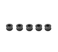 Domary Bicycle Chainring Bolts Ultra Lightweight High Strength Durable Aluminum Alloy Single Bolts for Road Mountain Bikes 5Pcs Set (Black)