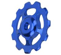 Domary Bicycle Rear Derailleur Pulley 11 Teeth Flywheel Guide Wheel Aluminum Alloy Replacement Bike Sprocket for Mountain Bikes Road Bikes Lightweight Durable Rustproof Easy to I (Blue)