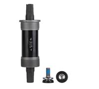 Domary Bicycle Square Tapered Threaded Bottom Bracket Steel Black 80 * 142mm 100 * 155mm 100 * 177mm for Snow Bike Durable High Performance Integrated System (80 * 142MM)